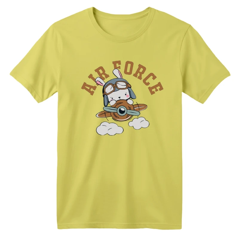 تی شرت آستین کوتاه بچگانه مدل خرگوش و هواپیما