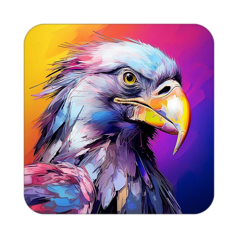 زیر لیوانی کاکتی طرح حیوانات رنگی مدل mp26506