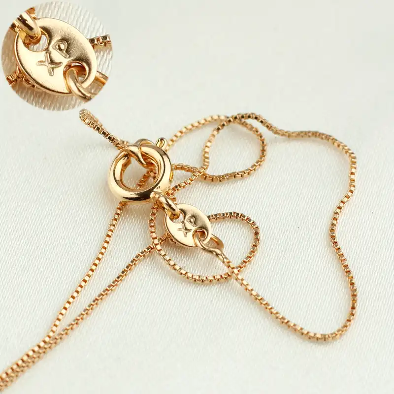 زنجیر زنانه ژوپینگ مدل ونیزی ریزبافت کد TCH-01