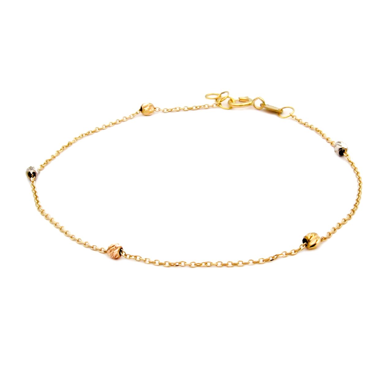 دستبند طلا 18 عیار زنانه کاپانی مدل البرنادو کد KB002