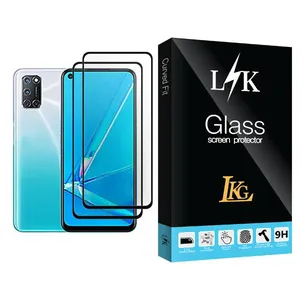 LKG LK Glass MIX002 Screen Protector For Oppo A92 Pack Of 2