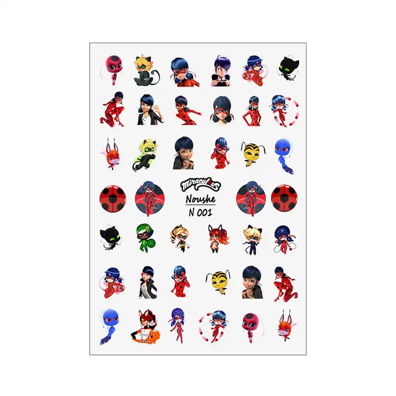 لنز ناخن مدل دختر کفشدوزکی کد N001