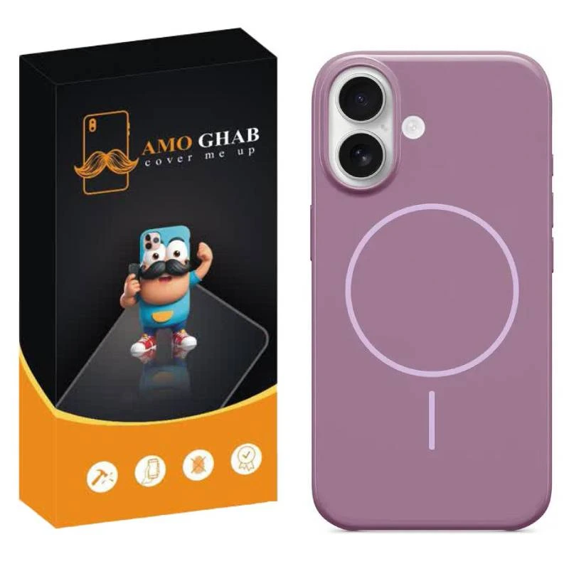 کاور عمو قاب مدل سیلیکونی پاک کنی مگ سیف دار مناسب برای گوشی موبایل اپل iPhone 16