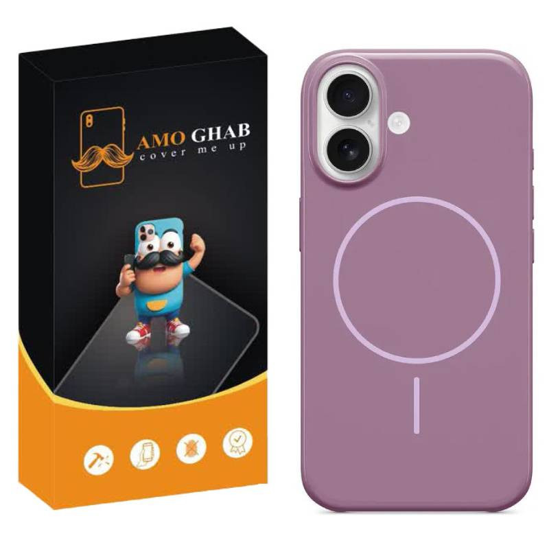 کاور عمو قاب مدل سیلیکونی پاک کنی مگ سیف دار مناسب برای گوشی موبایل اپل iPhone 16