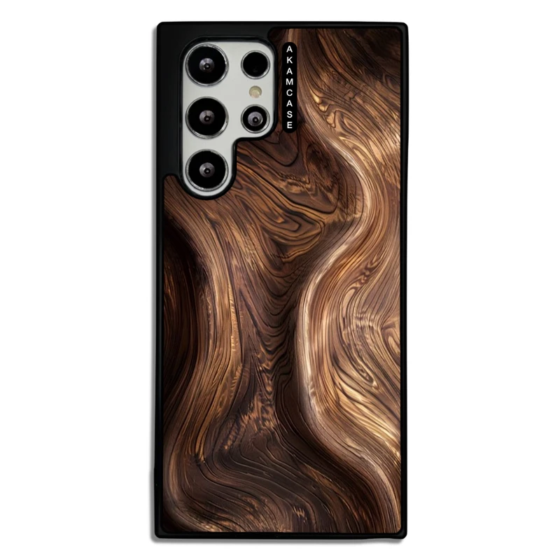 کاور آکام مدل AMC-WSGS22U-WOOD-8 مناسب برای گوشی موبایل سامسونگ Galaxy S22 Ultra