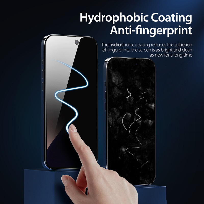 خرید و قیمت محافظ صفحه نمایش حریم شخصی بادیگارد مدل PiP 2 مناسب برای گوشی موبایل اپل iPhone 16 Pro Max