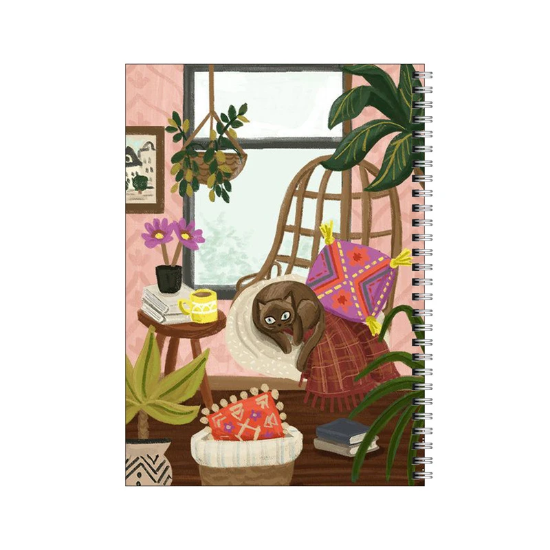 دفتر مشق 100 برگ بامبیلیپ طرح گربه خوشبخت کد 6043607