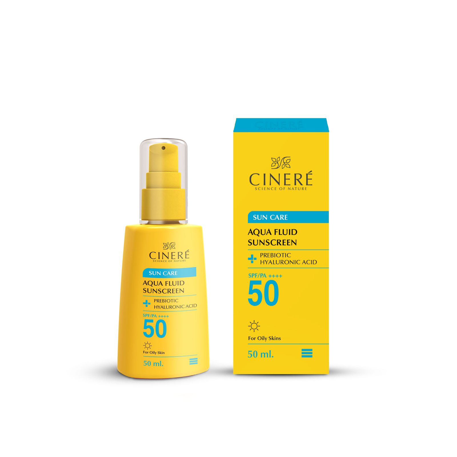 فلوئید ضد آفتاب بی‌رنگ سینره، 50 SPF، مدل PREBIOTIC، مناسب پوست‌های چرب با حجم 50 میلی‌لیتر، فاقد پارابن، محافظت‌کننده در برابر اشعه‌های UVA و PA ،UVB++++، دارای فرمولاسیون فاقد چربی و هیالورونیک اسید، با ماندگاری 2 ساعته -  - 5