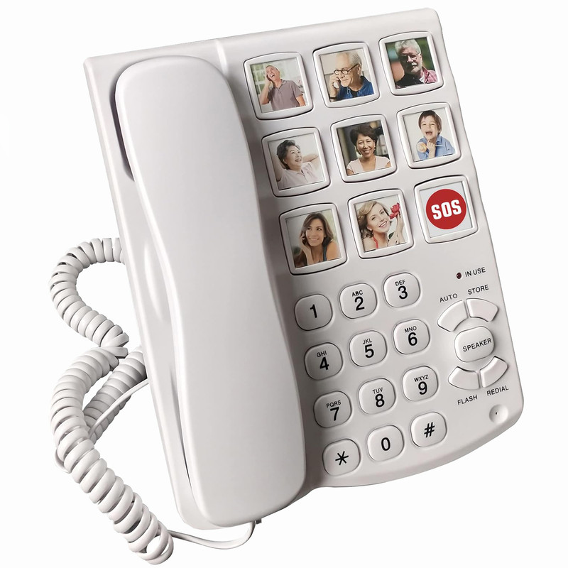 گوشی تلفن مدل LD-858HF سالمندان