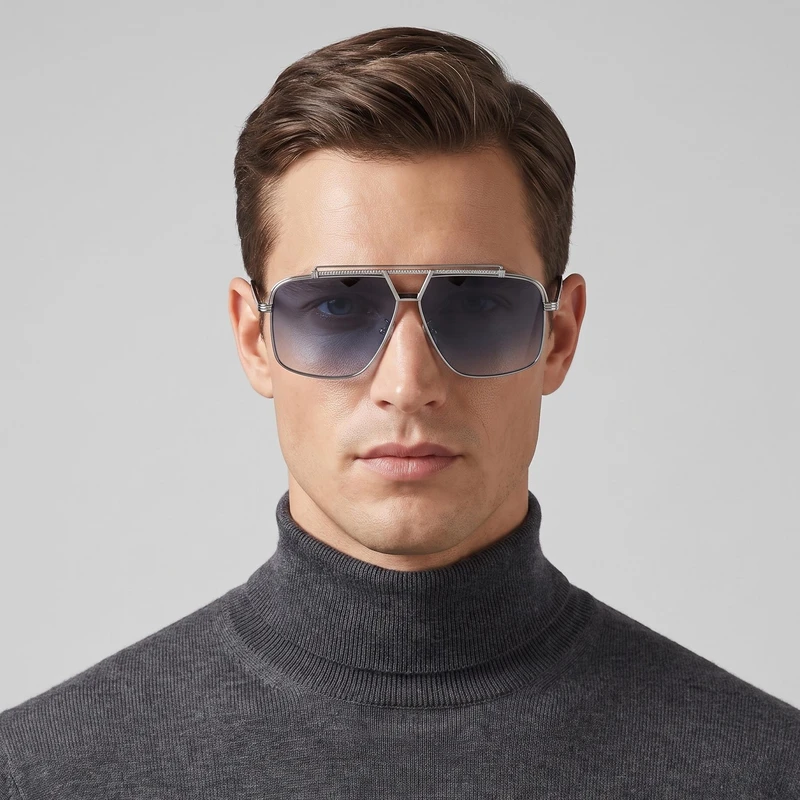 عینک آفتابی خلبانی (Aviator) مردانه آلبرت وگ مدل JS8534C05-P142 Polarized Avantgarde Visionary