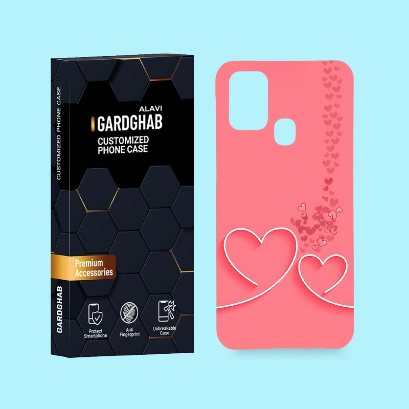 کاور گارد قاب علوی مدل عاشقانه مناسب برای گوشی موبایل سامسونگ Galaxy M31