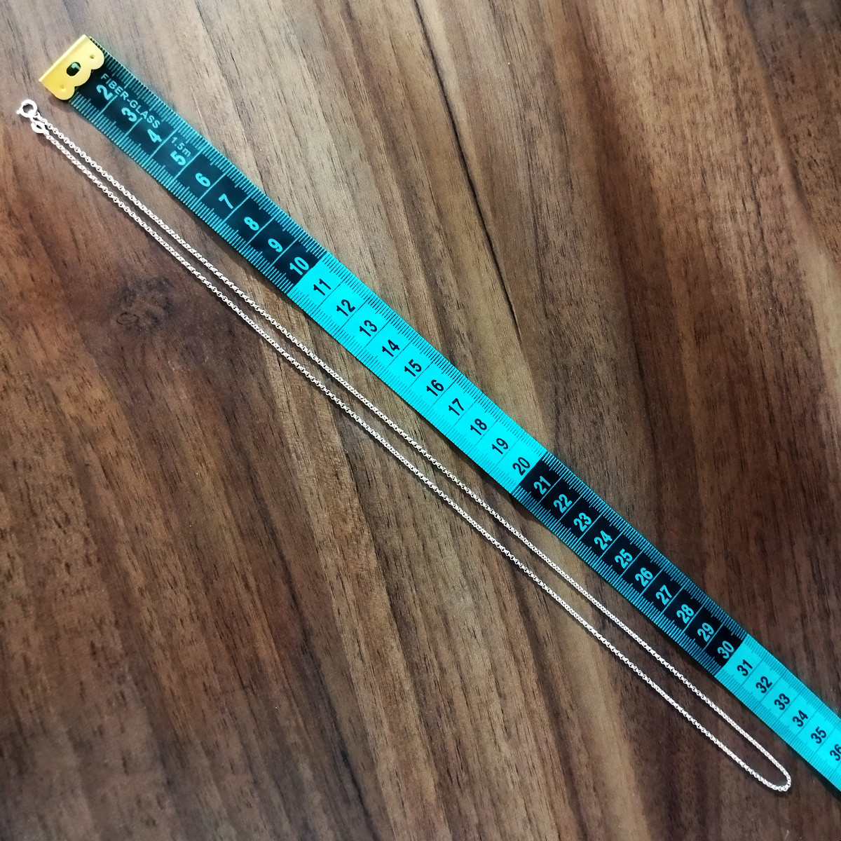 زنجیر نقره زنانه سلین کالا مدل حلقه ای T70