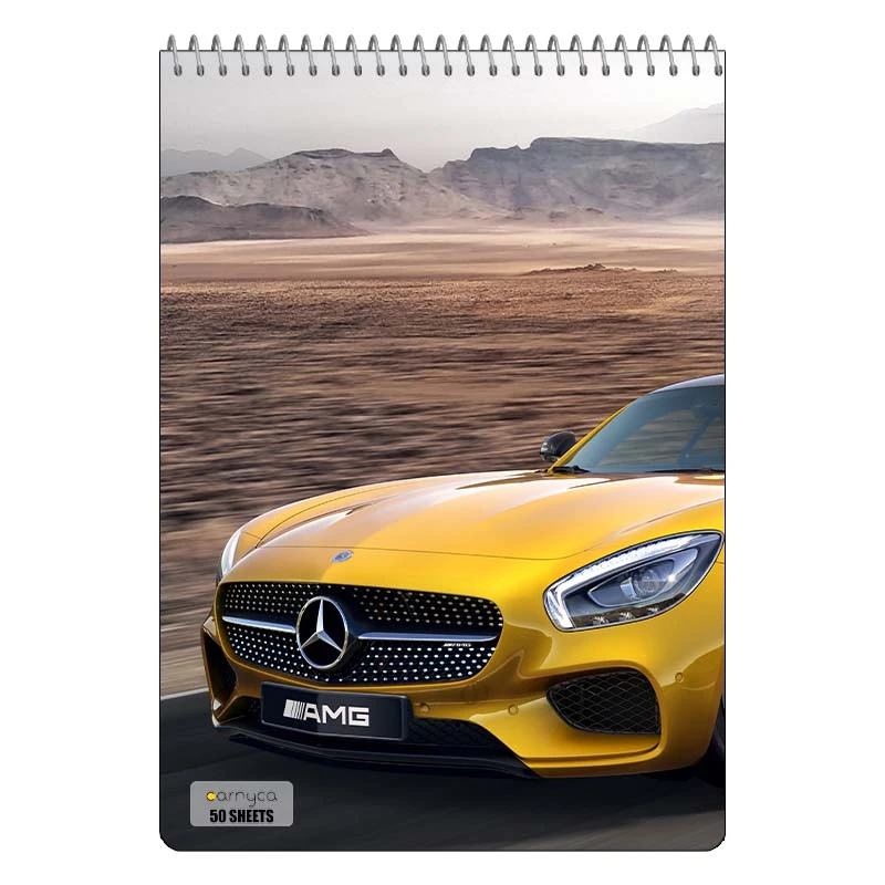دفتر نقاشی 50 برگ سیمی کارنیکا طرح مرسدس‑بنز ا ام جی Mercedes‑Benz AMG کد 98541