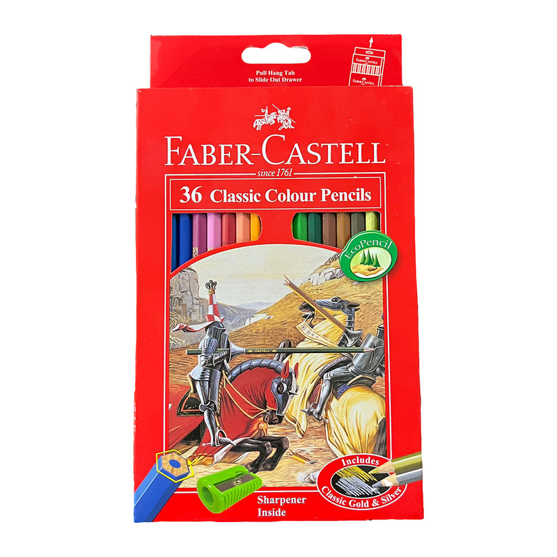 مداد رنگی 36 رنگ فابرکاستل مدل کلاسیک