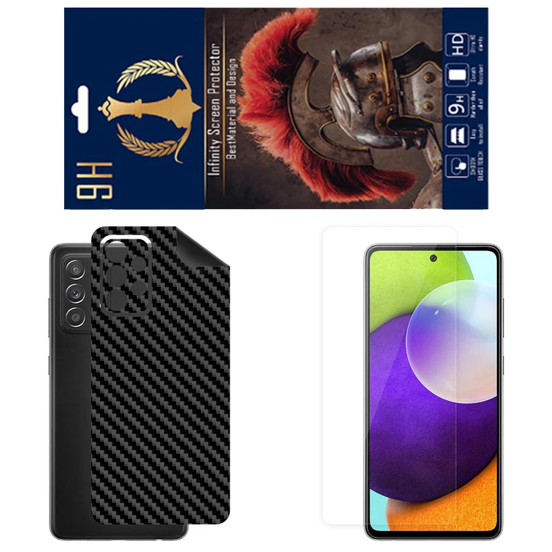 برچسب پوششی اینفینیتی مدل FC مناسب برای گوشی موبایل سامسونگ Galaxy A52 به همراه محافظ صفحه نمایش