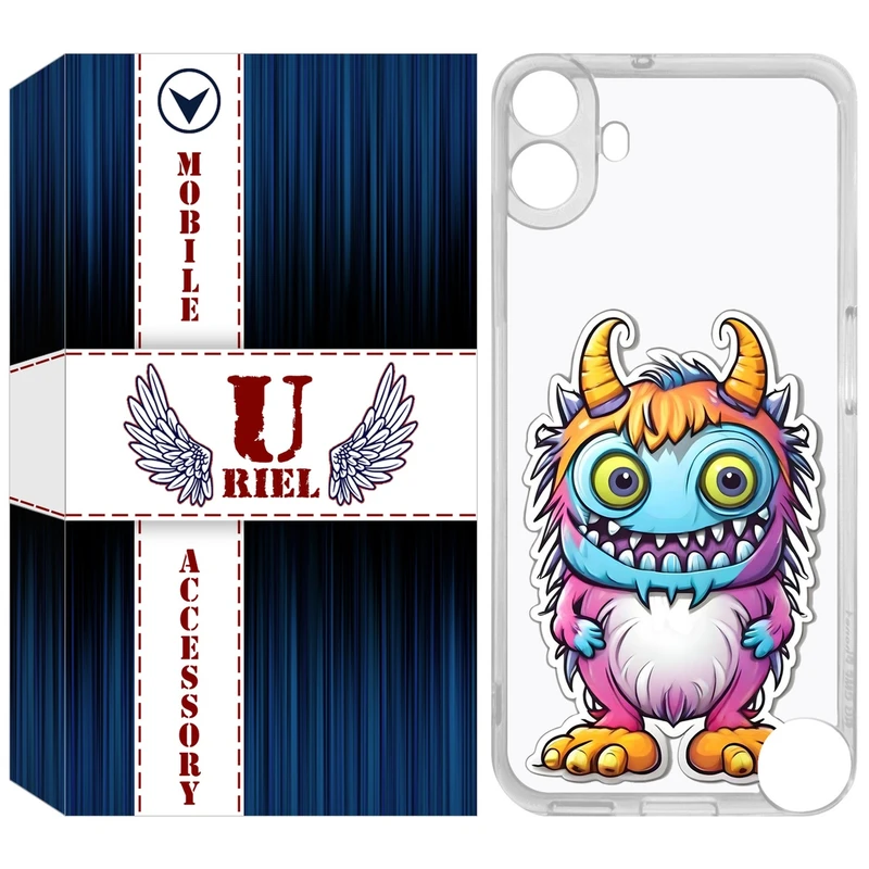 کاور یوریل مدل Clear کد 50 طرح میکروب مناسب برای گوشی موبایل ناتینگ فون Nothing CMF Phone 1