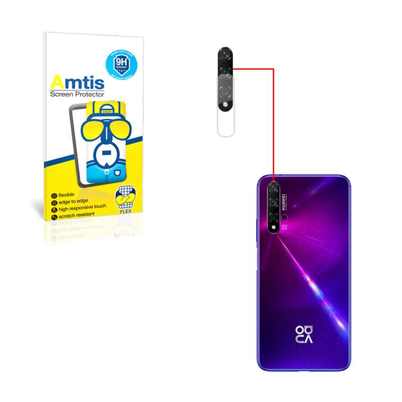 محافظ لنز دوربین امتیس مدل nova 5t مناسب برای گوشی موبایل هوآوی NOVA 5T