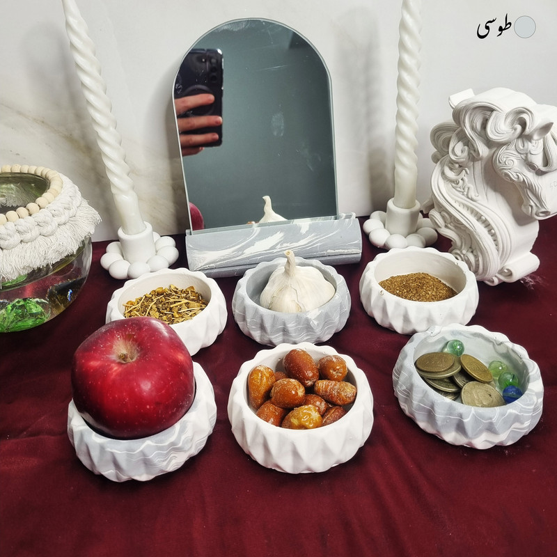 مجموعه ظروف هفت سین 10 پارچه مدل بهار