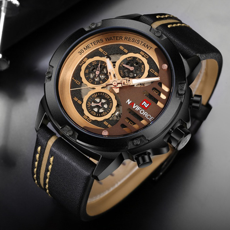 ساعت مچی عقربه‌ای مردانه نیوی فورس مدل NF9110