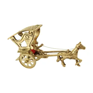 مجسمه برنزی طرح کالسکه کد 1260