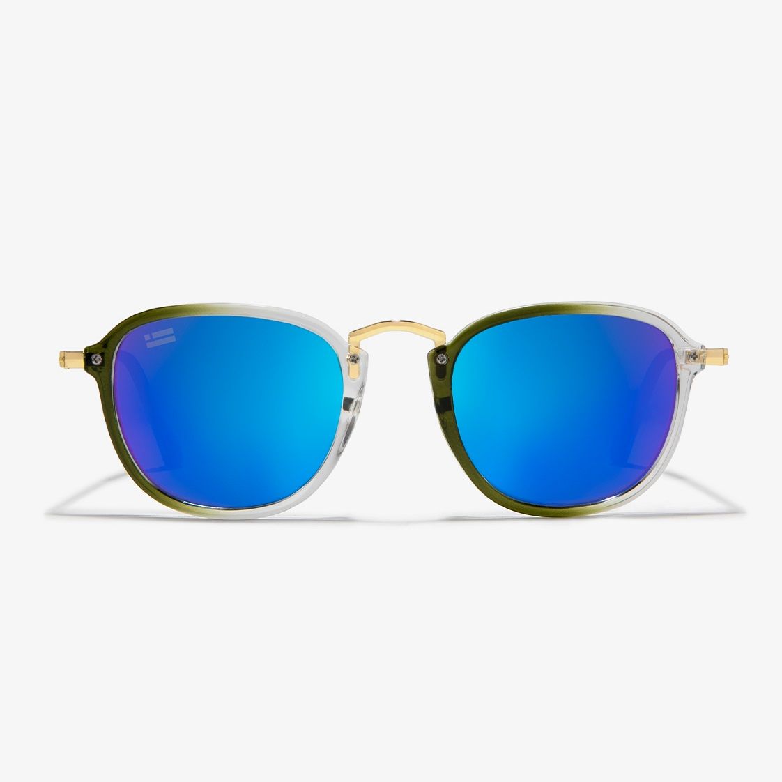 عینک آفتابی دیفرنکلین مدل ROLLER SQ CRYSTAL GREEN - BLUE REVO -  - 3