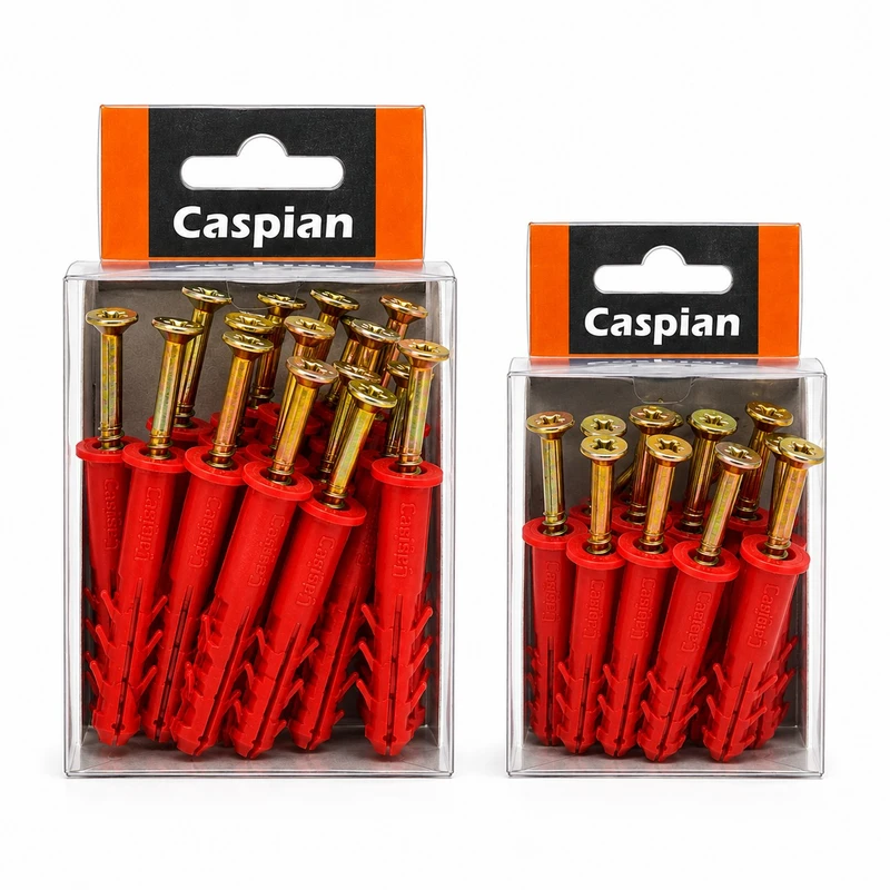 پیچ و رولپلاک کاسپین مدل C-45 بسته 40 عددی