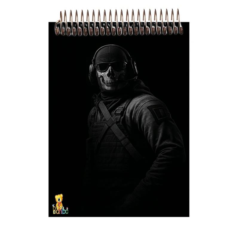 دفتر شطرنجی 100 برگ بانیبو مدل گوست کد 1187