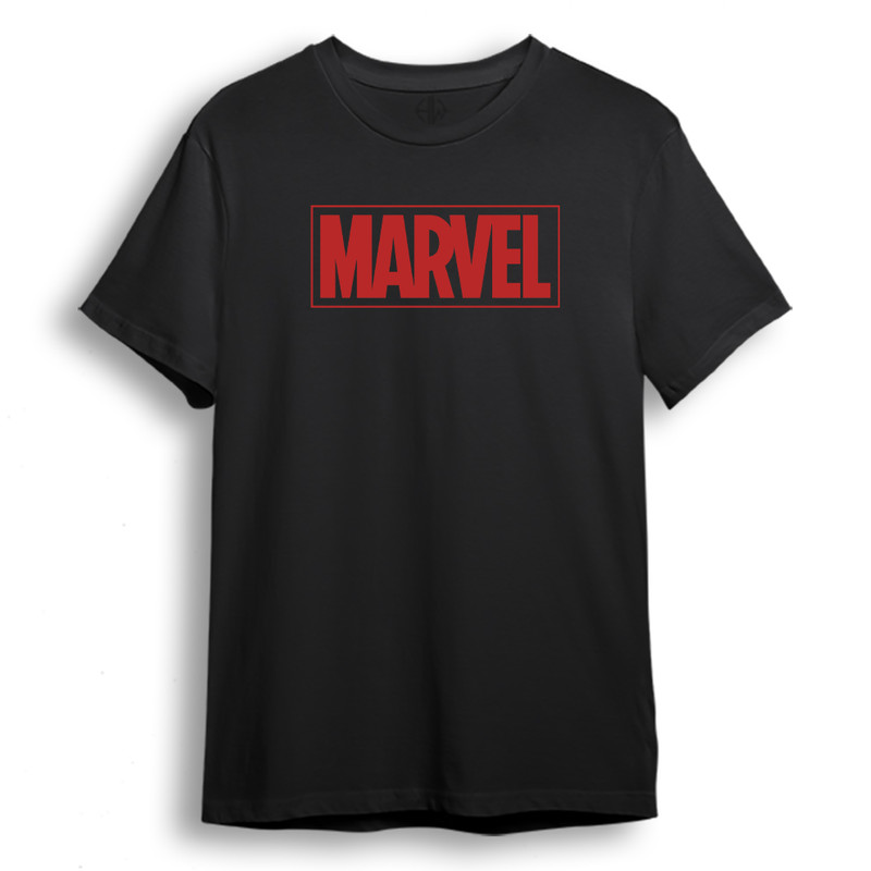 تی شرت آستین کوتاه زنانه مدل Marvel کد M49 رنگ مشکی