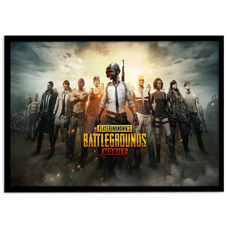 تابلو نوری بکلیت مدل طرح بازی گیم نت Battlegrounds مدل چراغدار B-s1378