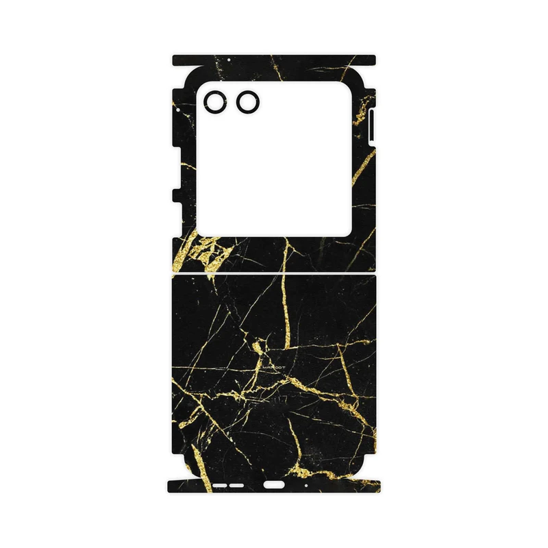 برچسب پوششی ماهوت مدل Graphite_Gold_Marble-FullSkin مناسب برای گوشی موبایل موتورولا Razr 40 Ultra