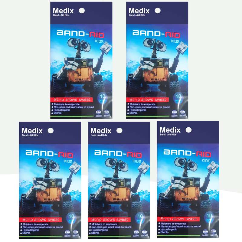 چسب زخم مدیکس مدل WALLE5 مجموعه 5 عددی