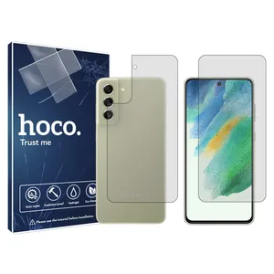 Hoco screen protector HyGEL model suitable for Samsung  Galaxy S21fe  mobile phone along with back protector