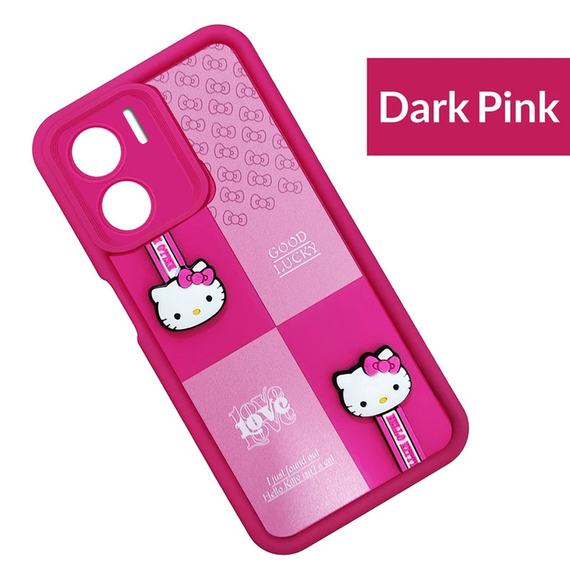 کاور موفی مدل Silicone Puffer Hello Kitty Strap مناسب برای گوشی موبایل شیائومی Redmi Note 11E به همراه بند