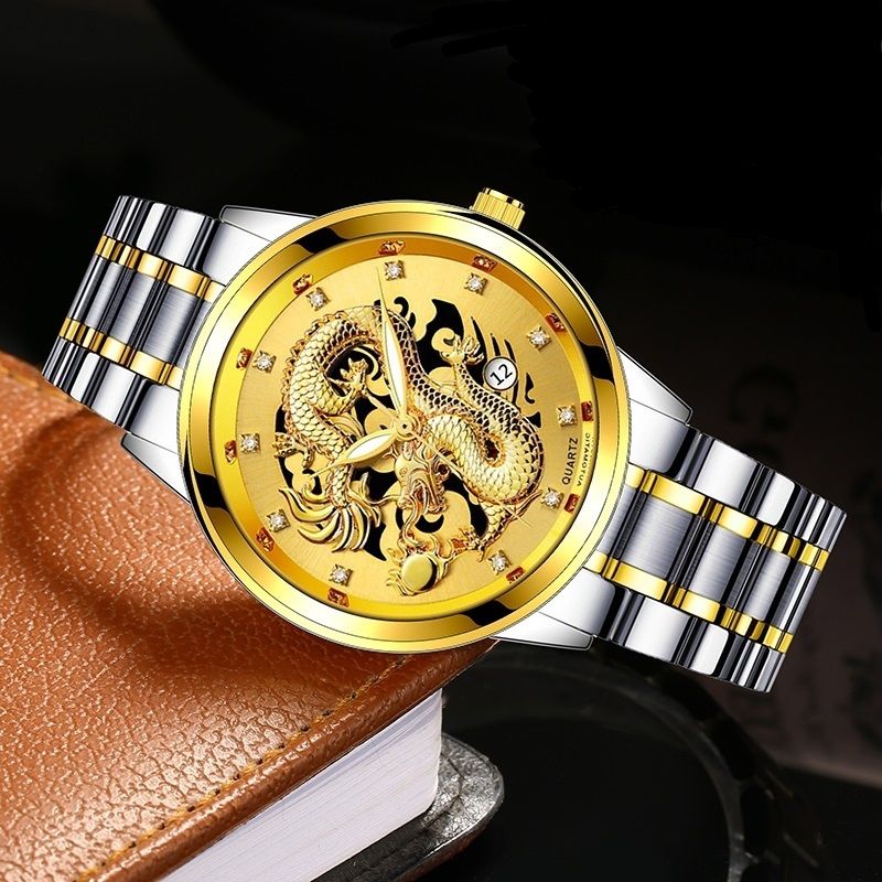 ساعت مچی عقربه‌ای مردانه مدل دراگون تاریخ دار 105 -  - 5