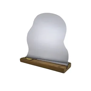 آیینه مدل دفرمه پایه چوب