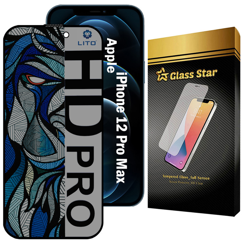 محافظ صفحه نمایش گلس استار مدل LITOPRVG مناسب برای گوشی موبایل اپل iPhone 12 Pro Max