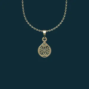 گردنبند طلا 18 عیار زنانه مدوپد مدل هندسی کد BB2-1-1025