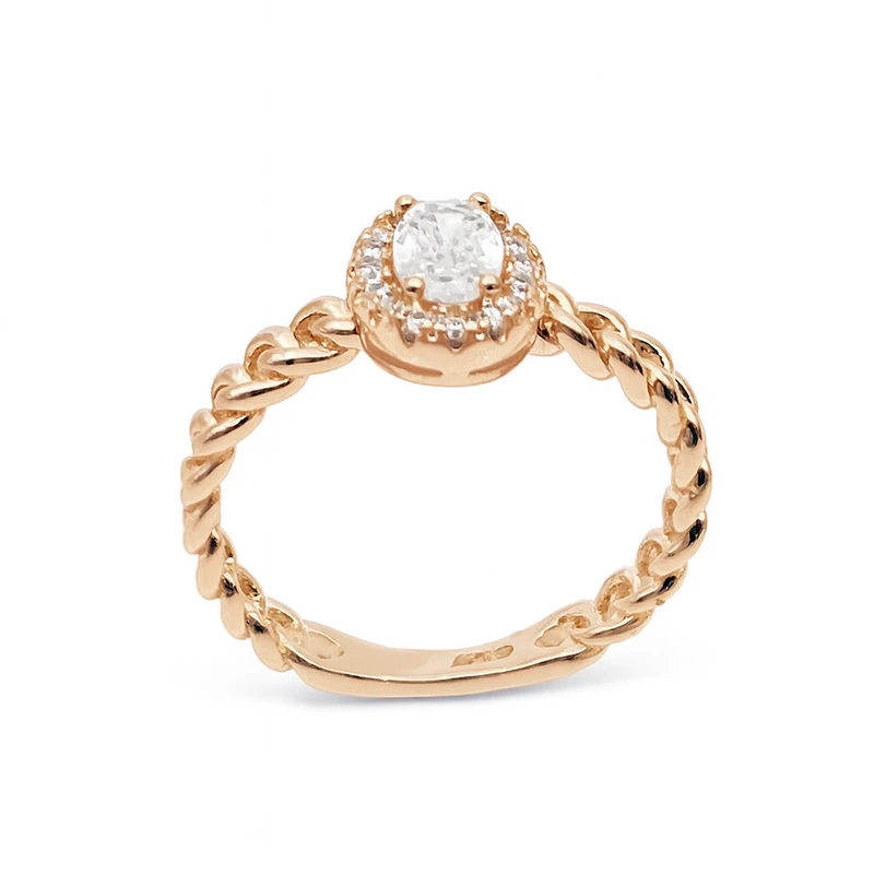 انگشتر زنانه مدل شب مهتاب کد cm4142