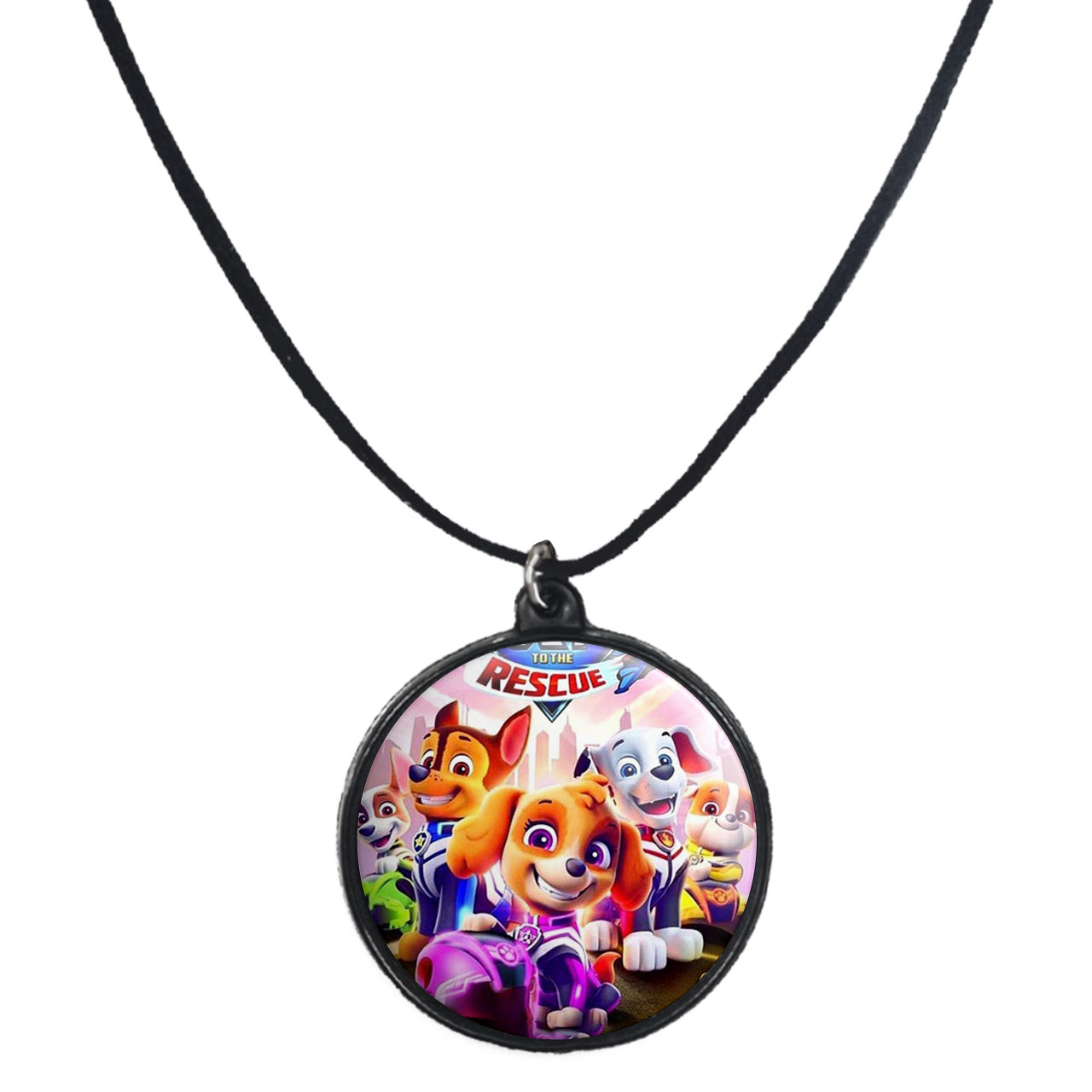 گردنبند پرمانه طرح سگ های نگهبان کد pmb.11771 مدل دو طرفه