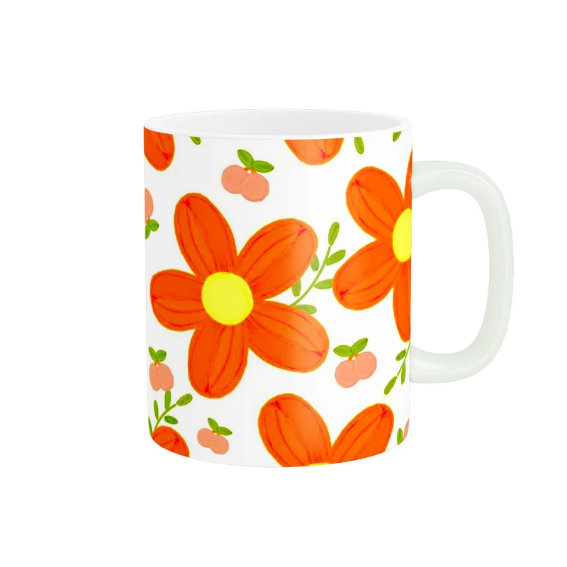 ماگ پاد آفرین طرح گل کد 3382