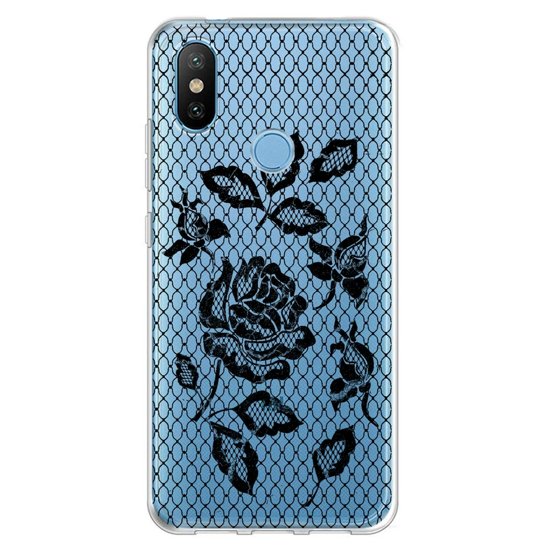 کاور مگافون طرح گل مدل C43-B مناسب برای گوشی موبایل شیائومی Redmi 6 Pro / Mi A2 Lite 