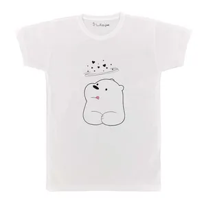 تی شرت بچگانه پرمانه طرح خرس های کله فندقی کد pmt.5553