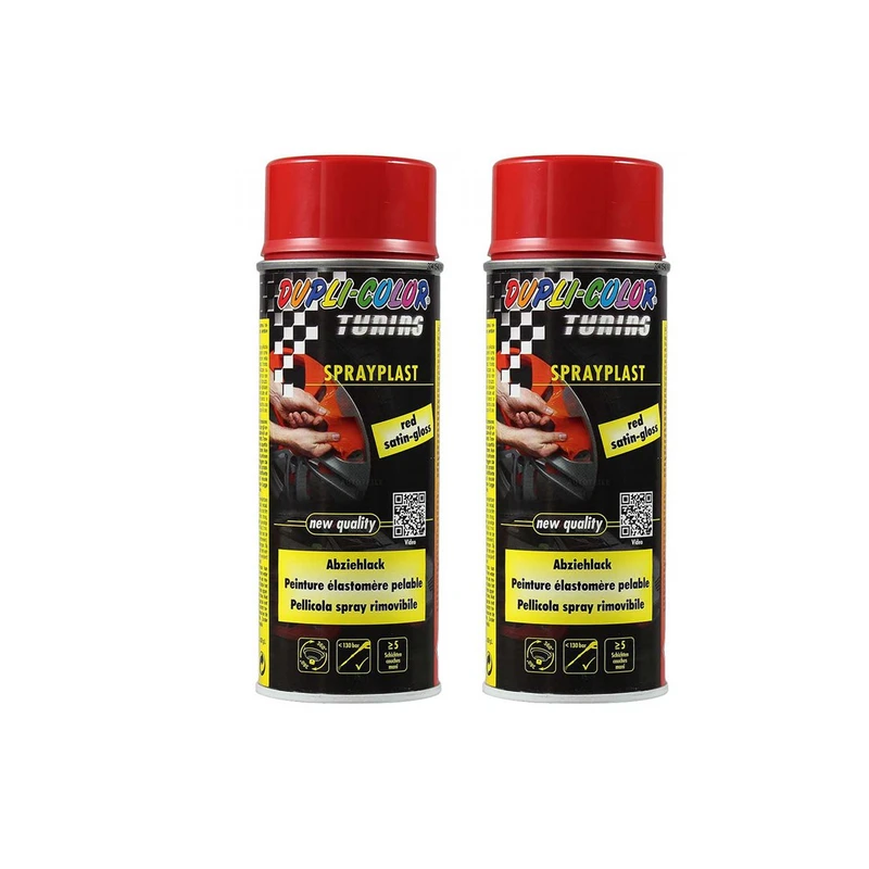 اسپری رنگ رینگ پلاست قرمز دوپلی کالر مدل sprayplast حجم 400 میلی لیتر مجموعه 2 عددی 
