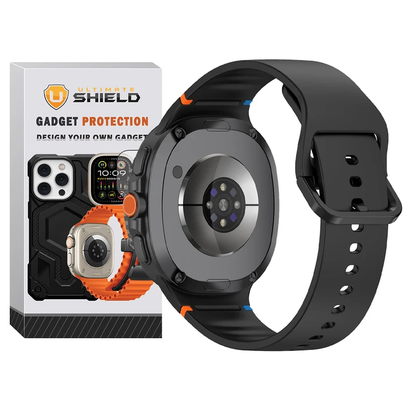 بند آلتیمیت شیلد مدل Silic NV8 مناسب برای ساعت هوشمند سامسونگ Galaxy Watch 8 44mm