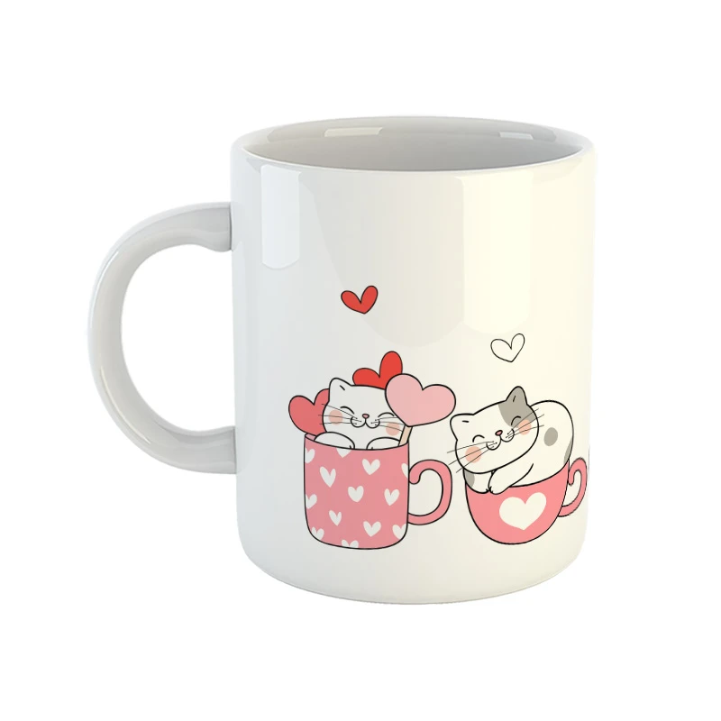 ماگ مدل گربه کیوت طرح فانتزی جذاب 13