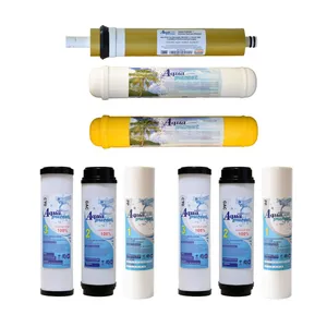 فیلتر دستگاه تصفیه آب آکوا پیورست مدل LT 9000 NEW RO مجموعه 8 عددی به همراه فیلتر تصفیه آب مدل ممبران