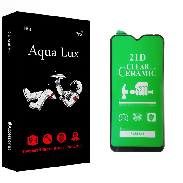 محافظ صفحه نمایش سرامیکی آکوا لاکس مدل +Pro مناسب برای گوشی موبایل سامسونگ Galaxy A01