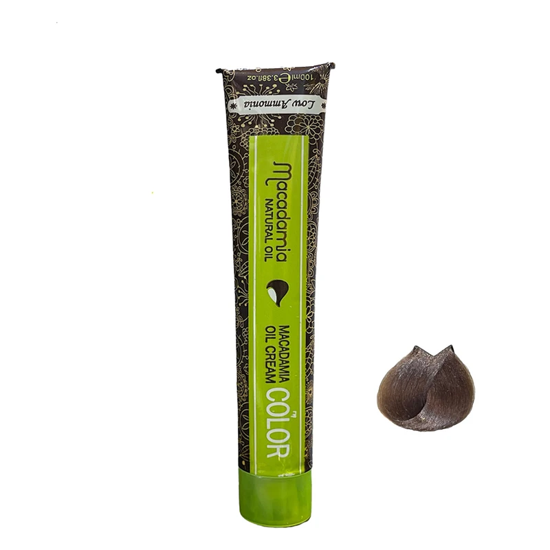 رنگ مو ماکادامیا شماره 6.034 حجم 100 میلی لیتر رنگ بلوند تنباکویی تیره