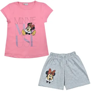 ست تی شرت و شلوارک دخترانه نیروان مدل 2111 -1