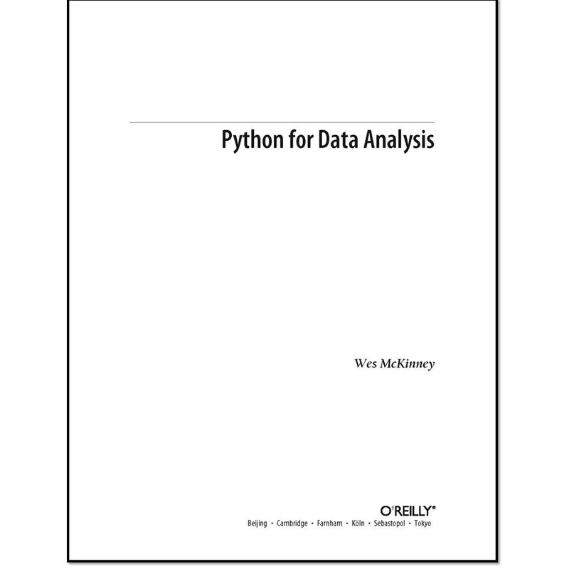 قیمت و خرید کتاب Python for Data Analysis اثر Wes McKinney انتشارات O ...